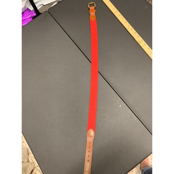 Mens Teens Leather Man LTD Belt Nautical Code Flag Leather Fabric Canvas Size 28 - Picture 4 of 12